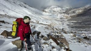 九州の雪山テント泊　九州厳冬期　九州寒波の限界に挑戦